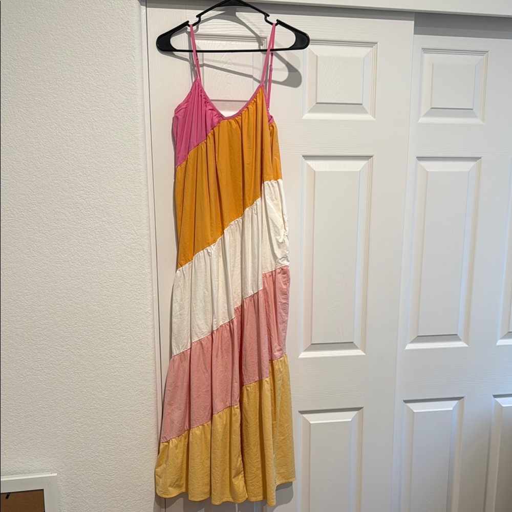 Colorful Striped Maxi Dress